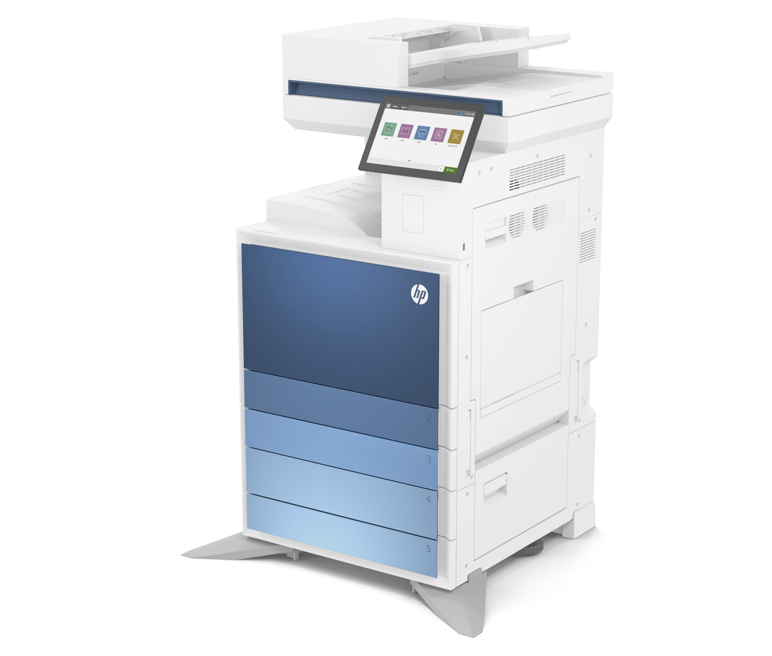 Sysprint A4 Multifunktionsgeräte von HP - Drucker, Scanner, Kopierer (3-in-1) und auf Wunsch mit Fax (4-in-1) vereint in einem kompakten Gerät. Für Home-Office, kleinere Büros, ergänzend im Grossraumbüro. A4-Druck, spart Platz und Strom, bedienen über App, WLAN oder Touch-Display.